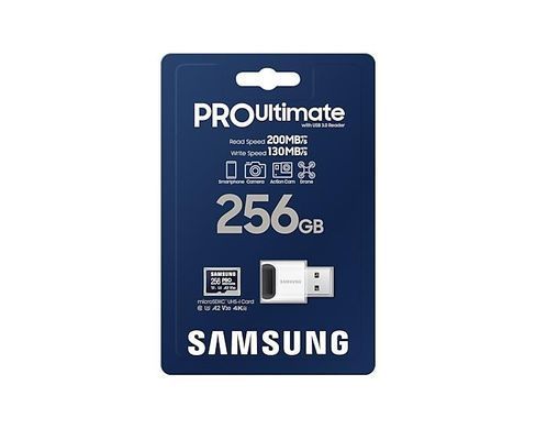Карта пам&rsquo;яті MICRO SDXC 256GB W/READER SAMSUNG (MB-MY256SB/WW) [502063]