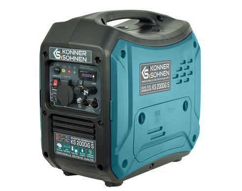 Генератор газобензиновий інверторний Konner&Sohnen KS 2000iG S LPG, 230В, 2.0кВт, ручний стартер, 19кг (KS2000IGS) [105933]