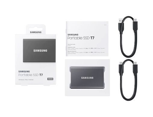 Портативний SSD Samsung 1TB USB 3.2 Gen 2 Type-C T7 (MU-PC1T0T/WW) [109281]