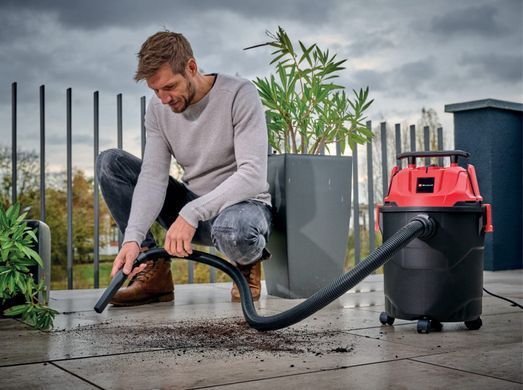 Пилосос професійний Einhell TC-VC 1820 1250Вт пластик 20л 180мбар шланг 1.5м кабель 3м 3.6кг (2342480) [105727]