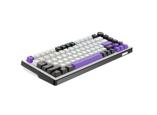 Клавіатура бездротова Hator Hellyberry HK75 Wireless White/Violet (HK75_wireless) [617108]