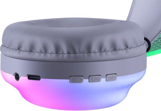 Гарнітура Defender FreeMotion B651 Bluetooth+3,5мм+USB-C, RGB White (63651) [404502]