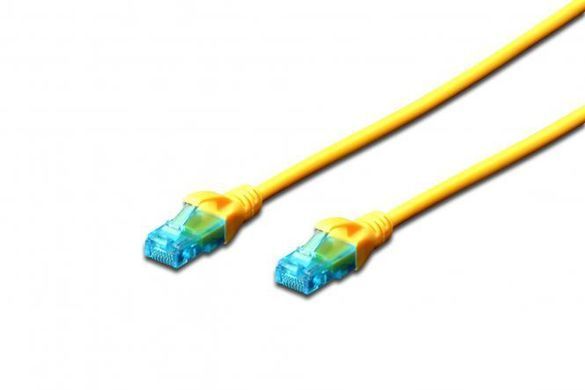 Патч-корд 2E CAT 5e, UTP, 1м, 26AWG, RJ45, 7/0.16, Cu, LSZH, жовтий (2E-PC5ECU-1LSZH-YLW) [112752]