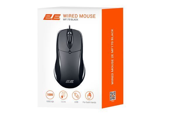 Миша 2E MF170, USB-A, чорний (2E-MF170UB) [103934]
