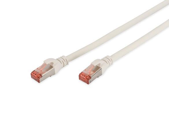 Патч-корд DIGITUS CAT 6 S-FTP, 3м, AWG 27/7, LSZH, білий (DK-1644-030/WH) [110327]