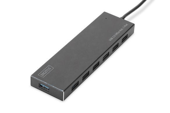 Хаб DIGITUS USB-A > 7хUSB-А, активний (DA-70241-1) [108804]