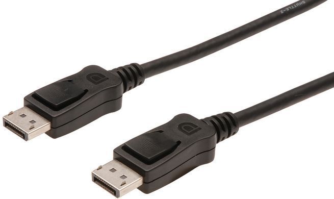 Кабель DIGITUS DisplayPort (AM/AM), 1м, чорний (AK-340100-010-S) [109948]