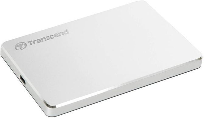 Портативний жорсткий диск Transcend 2TB USB 3.1 Type-C StoreJet 25C3S Срібний (TS2TSJ25C3S) [109387]