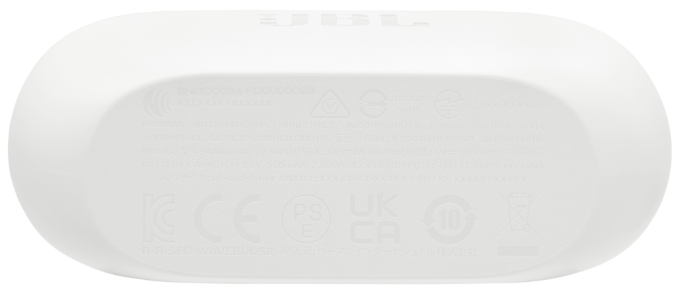 Гарнітура JBL WAVE BUDS 2 White (JBLWBUDS2WHT) [201388]