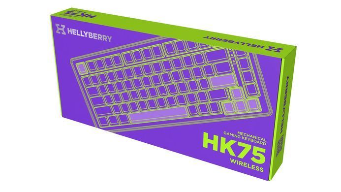 Клавіатура бездротова Hator Hellyberry HK75 Wireless White/Violet (HK75_wireless) [617108]