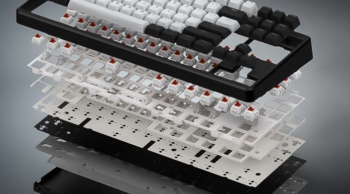 Клавіатура бездротова Hator Rockfall 3 Mecha TKL Wireless Orange Black (HTK850UA) [606074]