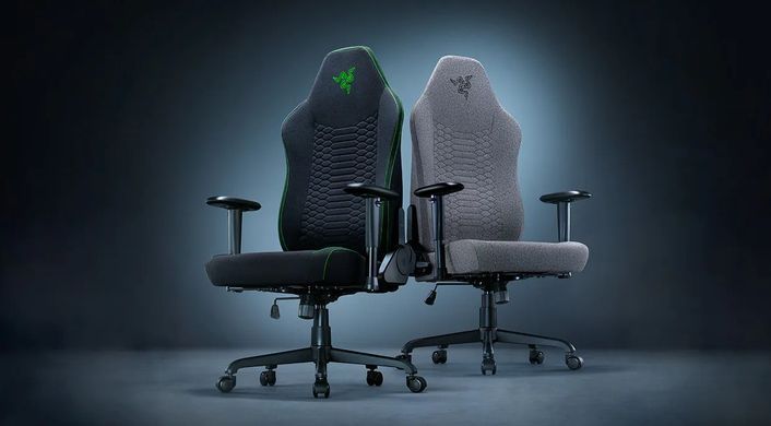 Крісло Razer Iskur V2 X, тканина, 2D-Armrests, сірий світлий (RZ38-05310200-R3G1) [114785]