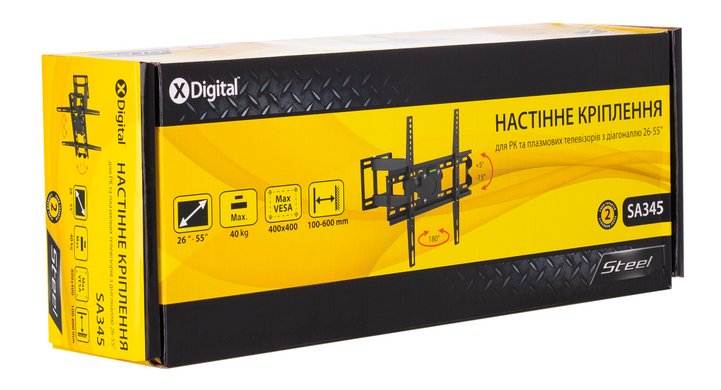 Кронштейн настенный X-Digital STEEL Black (SA345) [202481]