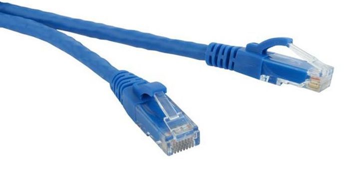 Патч-корд литий, UTP, RJ45, Cat.5e, 15m, синій (9168) [610075]