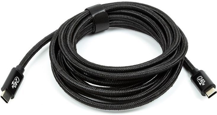 Кабель San Guan USB Type-C - USB Type-C (M/M) PD 240W, 3 м, Black (CA914128) [604356]