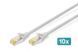 Патч-корд DIGITUS CAT 6a S-FTP, 0,5м, AWG 26/7, Cu, LSZH, сірий, 10шт. (DK-1644-A-005-10) [109903], фото 2