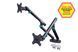 Кріплення DIGITUS Dual Monitor Clamp, 2 x до 35"/10кг, з нахилом, поворотом, чорне (DA-90471) [115004], фото 2