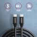Кабель AXAGON BUCM3-CM10AB USB-C-USB-C 3.2 Gen 1, 2m, PD 60W, 3A, чорний (BUCM3-CM20AB) [504213], фото 2