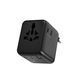 Мережевий фільтр WIWU 25W Warrior GaN Universal Adapter 2C1A Wi-UA011 Black (6977703656626) [806490], фото 1