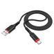 Кабель HOCO X59 USB to Type-C 3A, 1m, nylon, TPE connectors, Black (6931474744920) [804349], фото 5