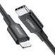 Кабель USB 2.0 Type-C M-Lightning M, 1 м, 3A, Nickel Plating ABS Shell Чорний, US171 UGREEN (60751) [404197], фото 2