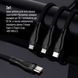 Кабель ColorWay Lightning + micro USB + USB Type-C (M/M), 3.0 А, 1.2 м, Black (CW-CBPDU3060-BK) [613612], фото 7
