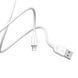 Кабель BOROFONE BX14 USB to iP 2.4A, 1m, PVC, TPE connectors, White (6957531089971) [803598], фото 4