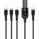Кабель ColorWay Lightning + micro USB + USB Type-C (M/M), 3.0 А, 1.2 м, Black (CW-CBPDU3060-BK) [613612], фото 3