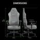 Крісло Razer Iskur V2 X, тканина, 2D-Armrests, сірий світлий (RZ38-05310200-R3G1) [114785], фото 10