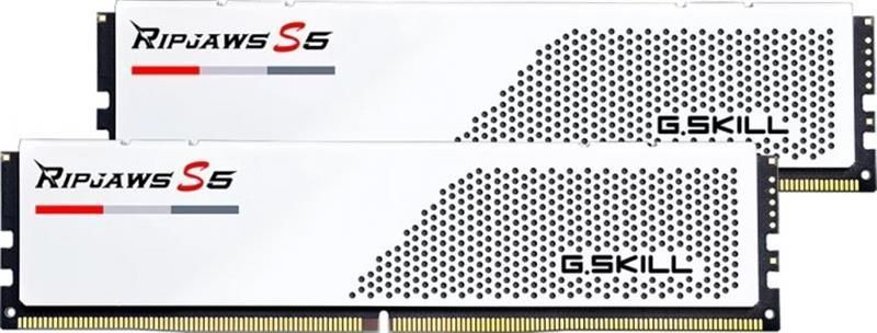 Модуль пам`ятi DDR5 2x16GB/6000 G.Skill Ripjaws S5 White (F5-6000J3238F16GX2-RS5W) [614153]