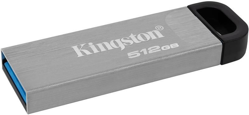 Флеш-накопичувач USB3.2 512GB Kingston DataTraveler Kyson Silver/Black (DTKN/512GB) [607327]