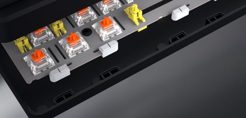 Клавіатура бездротова Hator Rockfall 3 Mecha TKL Wireless Orange Black (HTK850UA) [606074]