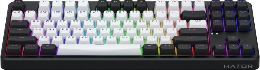 Клавіатура бездротова Hator Rockfall 3 Mecha TKL Wireless Orange Black (HTK850UA) [606074]
