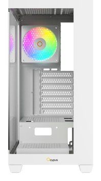 Корпус для комп'ютера ATX W/O PSU GAMMA C72 WH ARGB OCYPUS (GAMMA-C72-WHD400XX-GL) [502883]