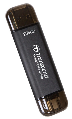 SSD накопичувач Transcend ESD310C 256GB USB Type C/A Gray (TS256GESD310C) [202465]