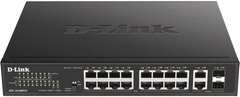 D-Link Комутатор DES-1018MPV2 16xFE PoE, 2xSFP/GE, 246W (DES-1018MPV2)