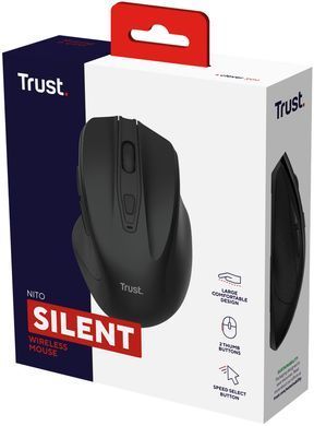 Миша Trust Nito Silent, WL, чорний (25549_TRUST) [111723]