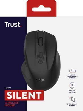 Миша Trust Nito Silent, WL, чорний (25549_TRUST) [111723]