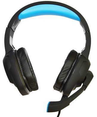 Гарнітура Microlab, 3,5мм+USB, Black-Blue (G4) [401780]