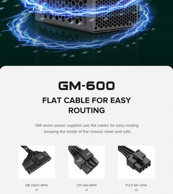 Блок живлення GAMEMAX (GM-600 Modular) [303204]