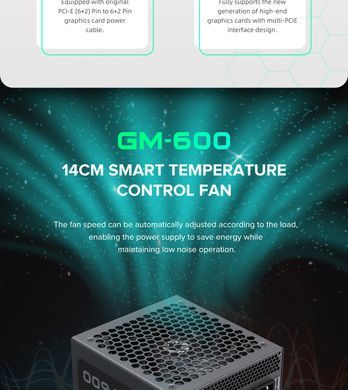 Блок живлення GAMEMAX (GM-600 Modular) [303204]