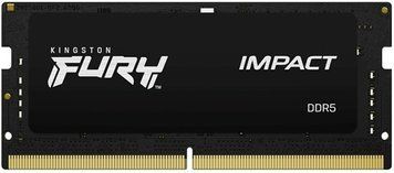 Пам'ять ноутбука Kingston DDR5 32GB KIT (16GBx2) 5600 FURY Impact PnP (KF556S40IBK2-32) [111002]