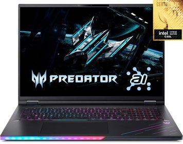 Ноутбук Acer Predator Helios 18 PH18-73 18" WQXGA IPS, Intel U9-275HX, 32GB, F1TB, NVD5080-16, Lin, чорний (NH.QVZEU.004) [101457]
