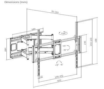 Кронштейн Gembird (VESA900х600) (WM-120ST-01) [614478]