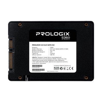 Накопичувач SSD 128GB Prologix S360 2.5" SATAIII 3D TLC (PRO128GS360) [607942]