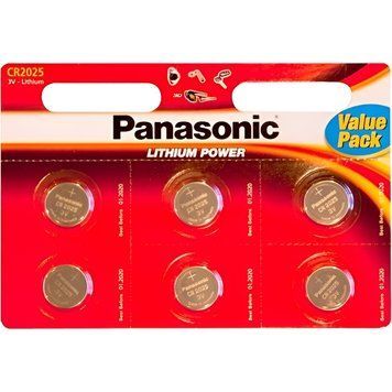Батарейка Panasonic CR 2025 BL 6шт (CR-2025EL/6B) [617367]