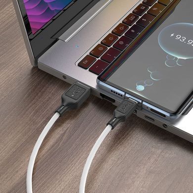 Кабель HOCO X90 Cool silicone charging data cable for Type-C White (6931474788450) [803252]