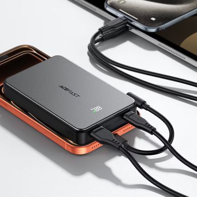 Зовнішній акумулятор ACEFAST M31-10000 22.5W magnetic fast charging power bank with cable Black (6974316286011) [806604]