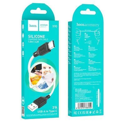 Кабель HOCO X90 Cool silicone charging data cable for Type-C White (6931474788450) [803252]