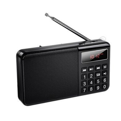 Портативне радіо HOCO HI50 Portable radio, 5W, Black (6942007664202) [807026]
